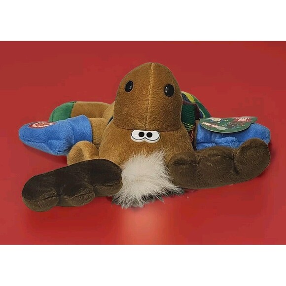 VERY RARE Vintage MTY Singing Animated Reindeer 12" Plush Stuffed Animal Toy - Picture 4 of 4